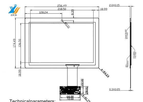 10.1 Zoll projiziertes Kapazitäts-Touch-Panel All-in-One ITO Glas