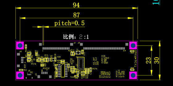 SPI-Touchscreen-Controller Kapazitiver angepasster LED-Touchpanel-Controller
