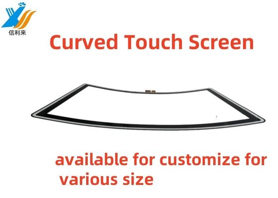 32 Zoll gekrümmte Touch-Panel Multi-Touch wasserdicht öldicht Anti-UV AR / AG / AF anpassbar für kommerzielle Anzeige Vergnügungsmaschinen Spiel