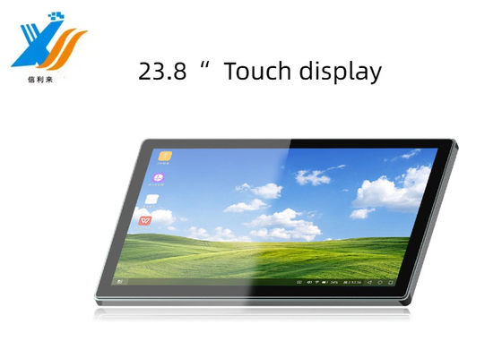 Schwarzer Multi-Touch-Monitor mit IC-EETI-Technologie und GG-Struktur