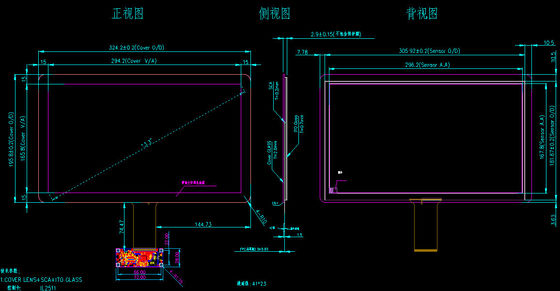 13.3-Zoll-kapazitiver Touchscreen in Schwarz mit hoher Empfindlichkeit für Smart Home