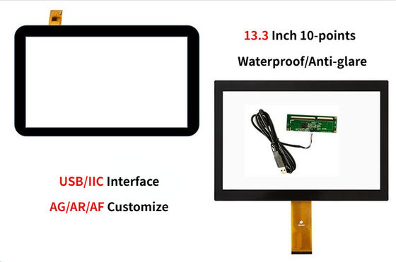 13.3-Zoll-kapazitiver Touchscreen in Schwarz mit hoher Empfindlichkeit für Smart Home