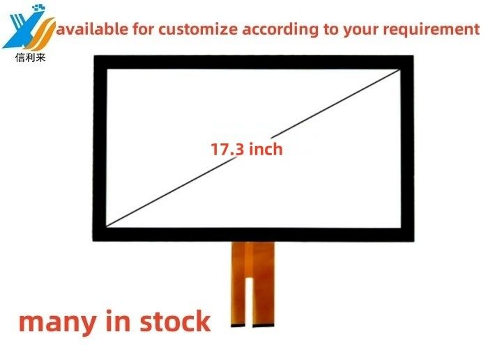 17.3" Multi Touch projizierte kapazitive (PCAP) GG Touchscreen-Panel AR AG wasserdichtes Öldichtes Stift Touchhandschuh Touch Tft LCD Display LED-Monitor für Industrie-Tablet PC Treadmill Bildung